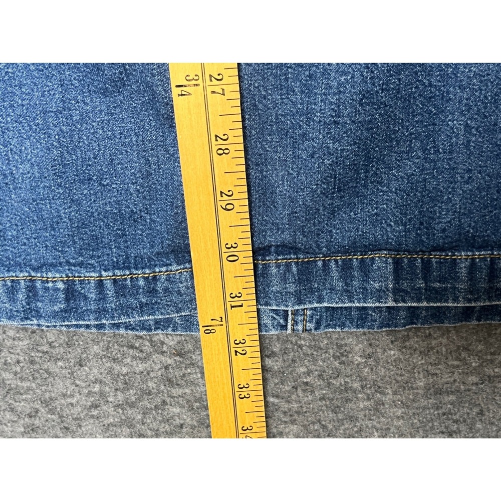 Vtg Gloria Vanderbilt 16W Blue Denim Maxi Skirt 90s‎ Prairie Cottagecore Modest - Picture 4 of 11